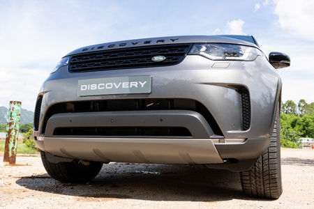 Hong Kong, China Aug 1, 2018 : Landrover Discovery 2018 Test Drive Day Aug 1 2018 in Hong Kong.のeditorial素材