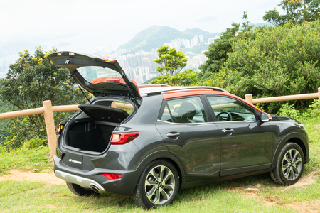 Hong Kong, China Aug 1, 2018 : KIA Stonic 2018 Test Drive Day Aug 1 2018 in Hong Kong.のeditorial素材