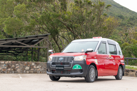 Hong Kong, China Feb 15, 2019 : Toyota Hong Kong Taxi 2019 Test Drive Day Feb 15 2019 in Hong Kong.のeditorial素材