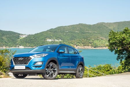 Hong Kong, China Nov, 2019 : Hyundai Tucson Test Drive Day on Nov 28 2019 in Hong Kong.のeditorial素材