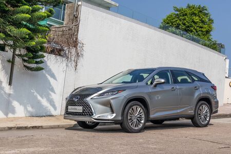 Hong Kong, China Oct, 2019 : Lexus RX450hL Test Drive Day on Oct 8 2019 in Hong Kong.のeditorial素材