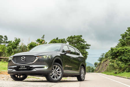 Hong Kong, China June 4, 2020 : Mazda CX-8 Test Drive Day June 4 2020 in Hong Kong.