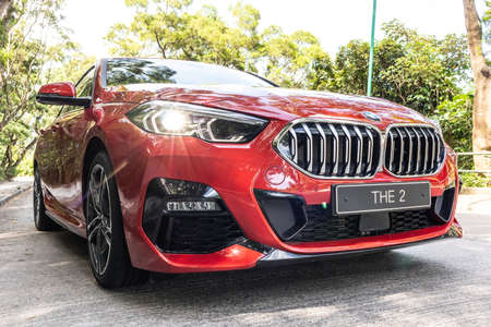 Hong Kong, China June 22, 2020 : BMW 218i Test Drive Day June 22 2020 in Hong Kong.のeditorial素材