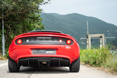 Hong Kong, China Nov 3, 2020 : Lotus Elise Sport 220 2020 Test Drive Day Nov 3 2020 in Hong Kong.のeditorial素材