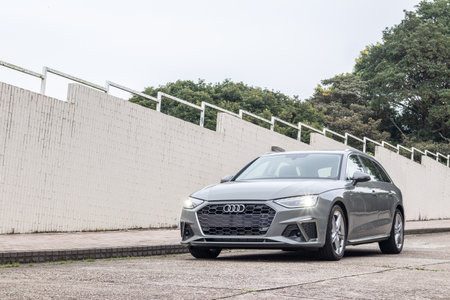 Hong Kong, China Nov 24, 2020 : Audi A4 Avant 2020 Test Drive Day Nov 24 2020 in Hong Kong.