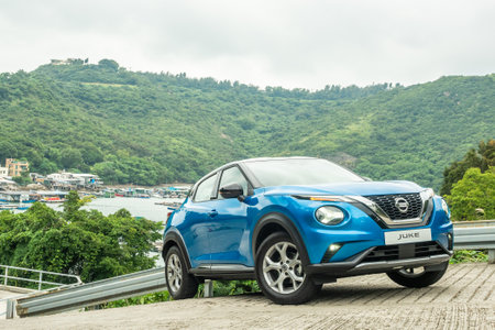 Hong Kong, China Sept 28, 2020 : Nissan Juke 2020 Test Drive Day Sept 28 2020 in Hong Kong.のeditorial素材