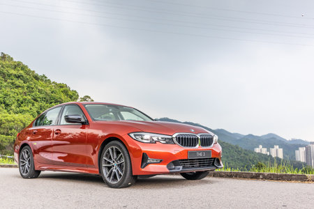 Hong Kong, China Aug 31, 2020 : BMW THE3 2020 Test Drive Test Drive Day Aug 31 2020 in Hong Kong.のeditorial素材