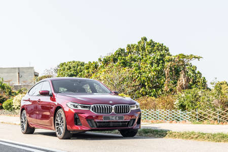 Hong Kong, China Feb 19, 2021 : BMW THE 6 Test Drive Day Feb 19 2021 in Hong Kong.のeditorial素材