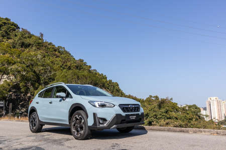 Hong Kong, China Feb 4, 2021 : Subaru XV Test Drive Day Feb 4 2021 in Hong Kong.のeditorial素材