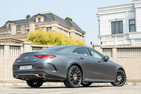 Hong Kong, China March 16, 2021 : Mercedes-Benz CLS 450 4MATIC Test Drive Day March 16 2021 in Hong Kong.のeditorial素材