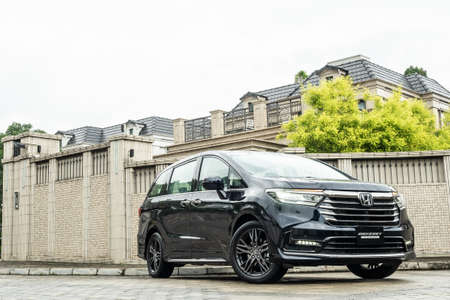 Hong Kong, China Aug 2, 2021 : Honda Odyssey 2022 Test Drive Day Aug 2 2021 in Hong Kong.