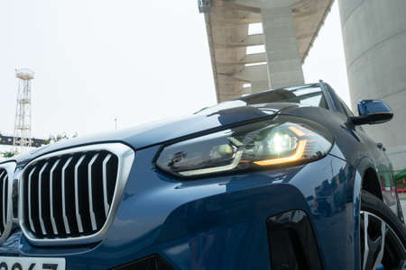 Hong Kong, China April 7 , 2022 : BMW X3 xDrive30i 2022 Dashboard April 7 2022 in Hong Kong.