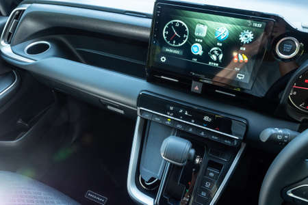 Hong Kong, China April 4 , 2022 : Toyota Noah 2022 Dashboard April 4 2022 in Hong Kong.
