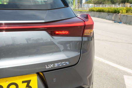 Hong Kong, China Feb 24 , 2022 : Lexus UX300e 2022 Test Drive Day Feb 24 2022 in Hong Kong.のeditorial素材