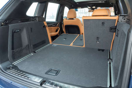 Hong Kong, China April 7 , 2022 : BMW X3 xDrive30i 2022 Trunk April 7 2022 in Hong Kong.のeditorial素材