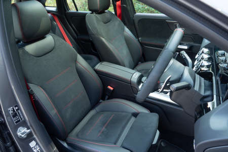 Hong Kong, China Jan 6 , 2022 : Mercedes-AMG GLA 45 2022 Interior Jan 6 2022 in Hong Kong.のeditorial素材