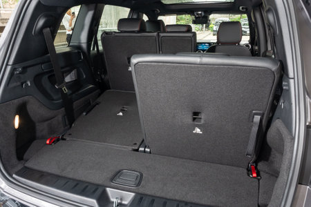 Hong Kong, China May 31 , 2022 : Mercedes-Benz EQB 250 MPV 2022 Interior May 31 2022 in Hong Kong.のeditorial素材
