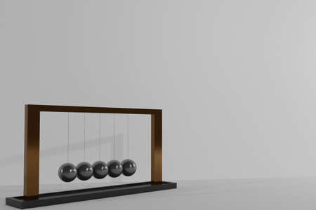 3D Rendering Of Black Ball Metal. Good For background, mock up item and advertisement product