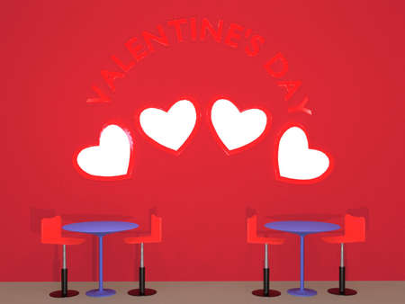 3d rendering of Big Love, Valentines day and Some Shape Love . perfect for background, presentation, miniature, add picture, advertisement product and mock up object.の写真素材