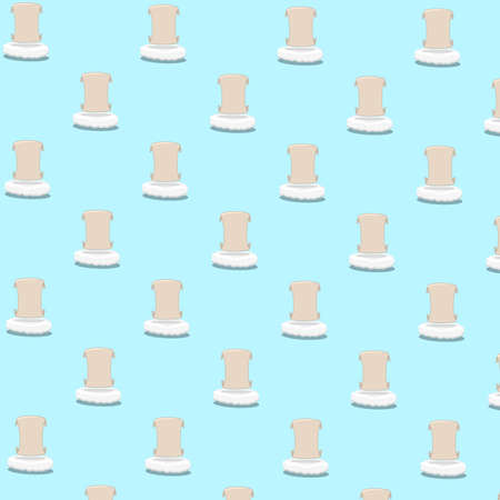 Vector Illustration Of  Pattern Paper on clouds and Blue Colors Background.のイラスト素材