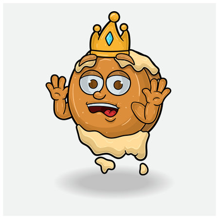 Pancake With Shocked expression. Mascot cartoon character for flavor, strain, label and packaging product. Vector Illustrationのイラスト素材