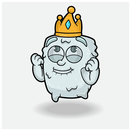 Marshmallow With Happy expression. Mascot cartoon character for flavor, strain, label and packaging product. Vector Illustrationのイラスト素材
