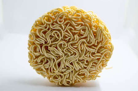 noodles isolated on white backgroundの写真素材