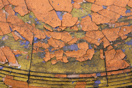 Old paint texture on the surfaceの写真素材