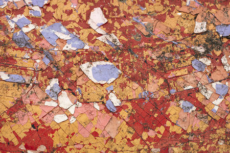 Old paint texture on the surfaceの写真素材