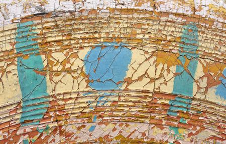 Old paint texture on the surfaceの写真素材