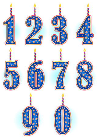 Birthday cakes or other holiday decorations.のイラスト素材