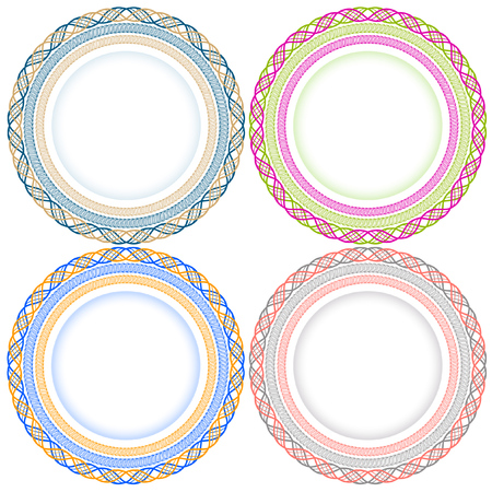 Decorative circles collection.のイラスト素材