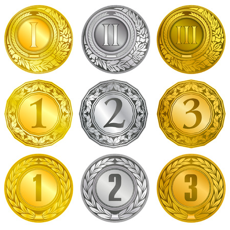 Medal design of sport achievement.のイラスト素材