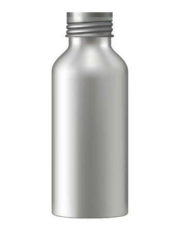 Metal bottle with matte effect surfaceのイラスト素材