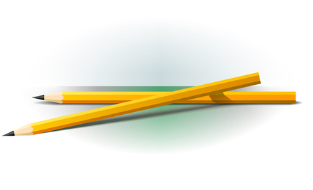 Pencils on the gradient backgroundのイラスト素材