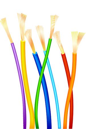 Colors are on white backgroundのイラスト素材