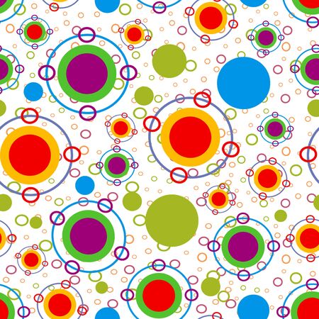 Seamless pattern: bubble effect in different colorsのイラスト素材