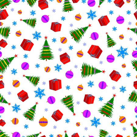 Funny colorful design seamless patternのイラスト素材