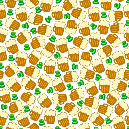 Seamless pattern designed of simple objectsのイラスト素材