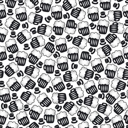 Seamless pattern designed of simple objectsのイラスト素材