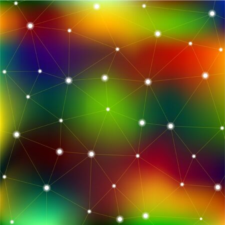 Smooth gradient background with thin lines and points onのイラスト素材