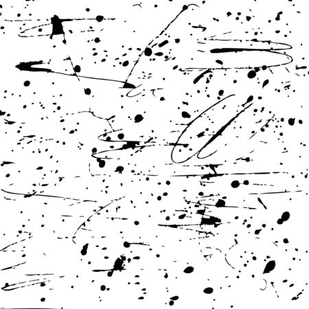 Grunge ink texture as a abstract darl blots on white backgroundのイラスト素材