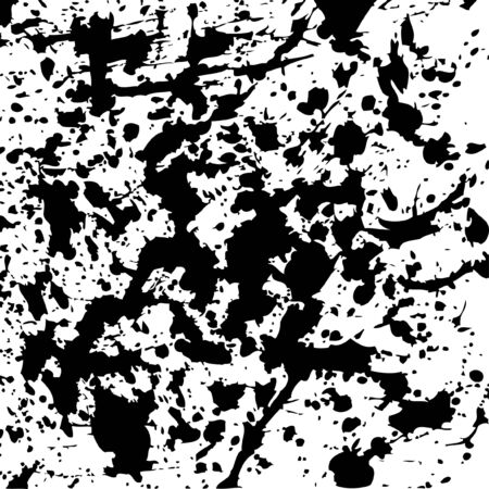 Grunge ink texture as a abstract darl blots on white backgroundのイラスト素材
