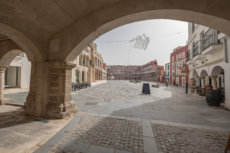 View of High Square (Plaza Alta, Badajoz)のeditorial素材