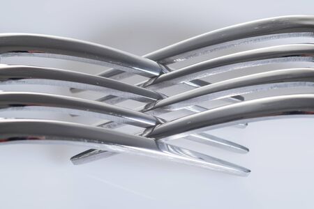 Balance view of two forksの写真素材