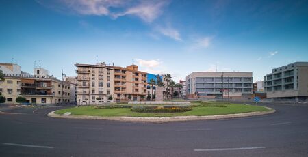 Roundabout entrance of Merida city, Spainの写真素材