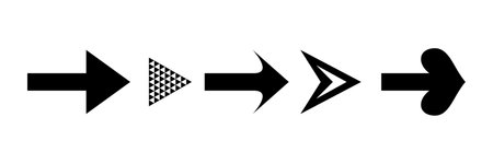 Set of black vector arrow.arrow vector illustration and collection.arrows vector icon.