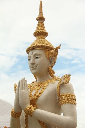 angel statue at Phutamonthonの写真素材