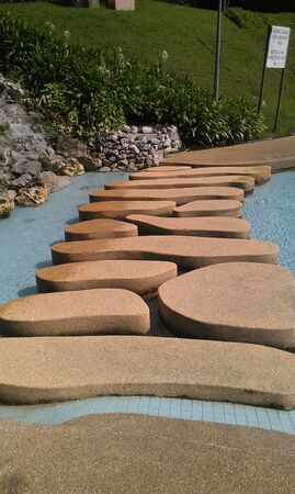 Shapes on pool walkwayの素材