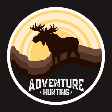 Explorer, Wilderness, Adventure, Emblem Patch Logo Poster Label Vector Illustration Retro Vintage Badge Sticker And T-shirt Designのイラスト素材
